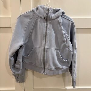 Lululemon Athletica Blue Scuba Cropped Hoodie